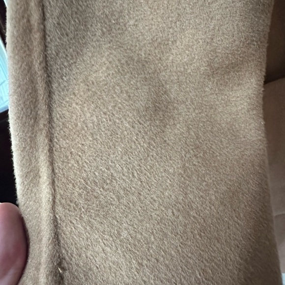 J. Jill Camel Double Faced Coat w/Blush Interior and Double Front Pockets - Picture 5 of 6